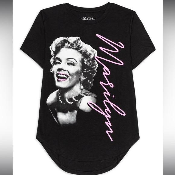 Marilyn Monroe black T-shirt - Picture 1 of 5
